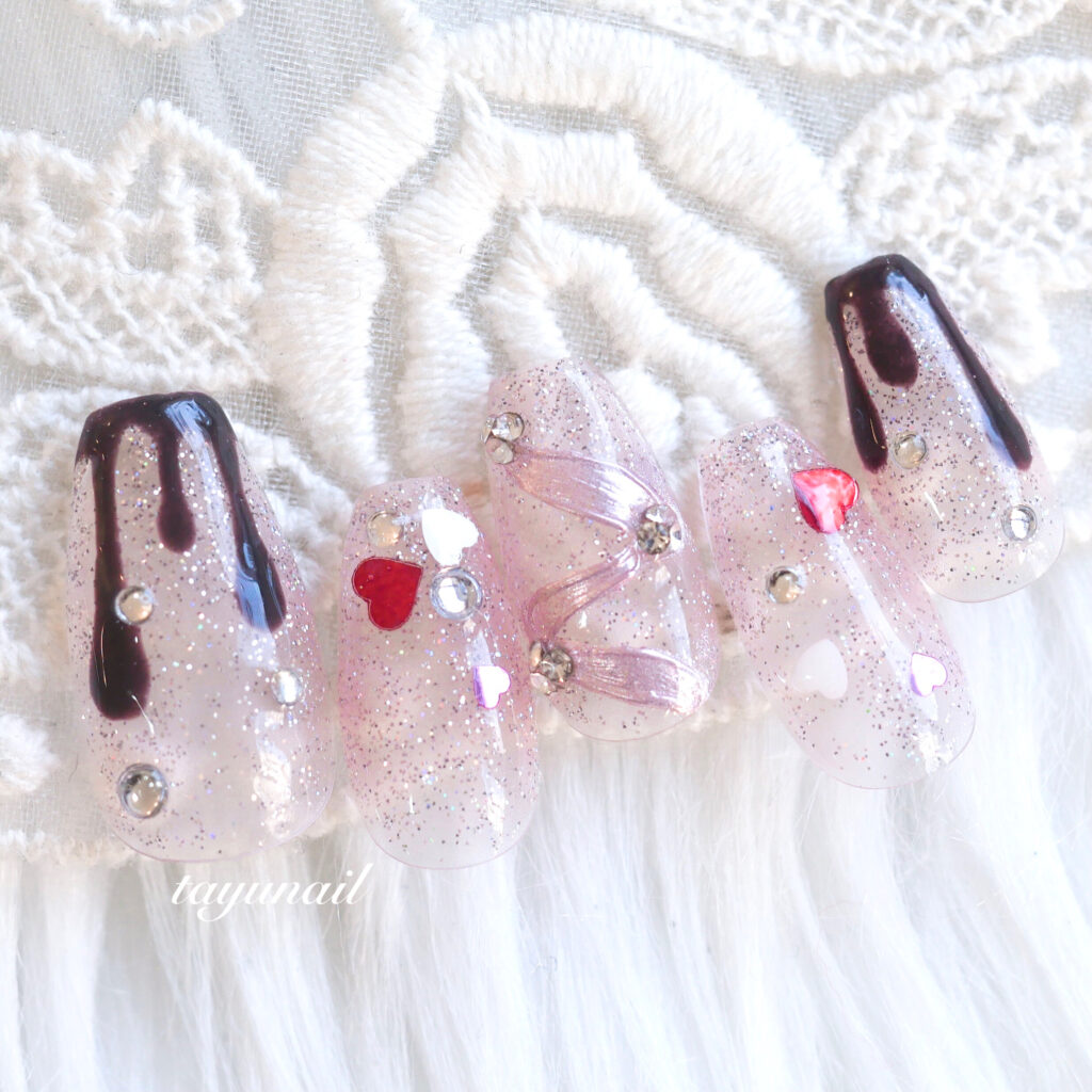 2026年2月バレンタインネイル*パラジェル*新作ネイルデザイン